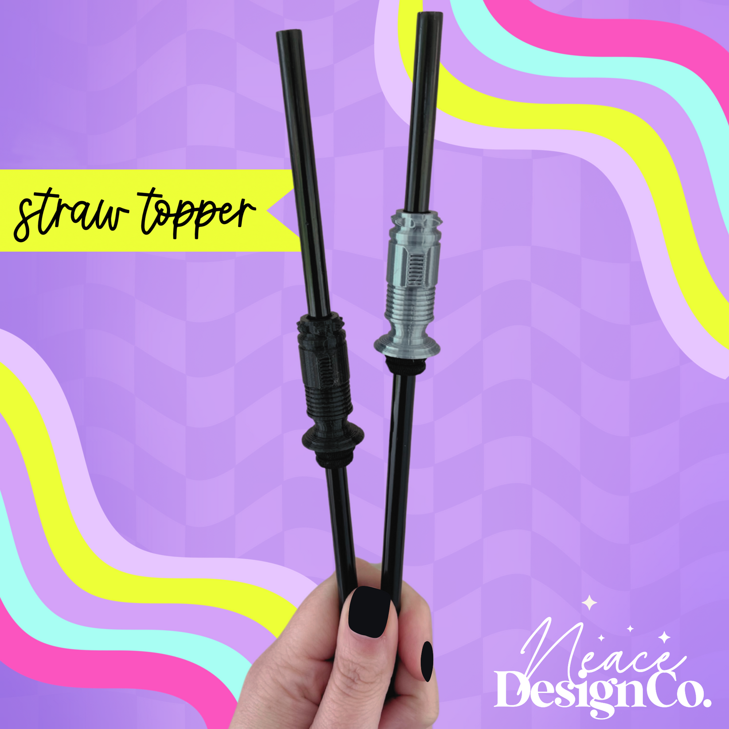 Lightsaber 3D Straw Topper