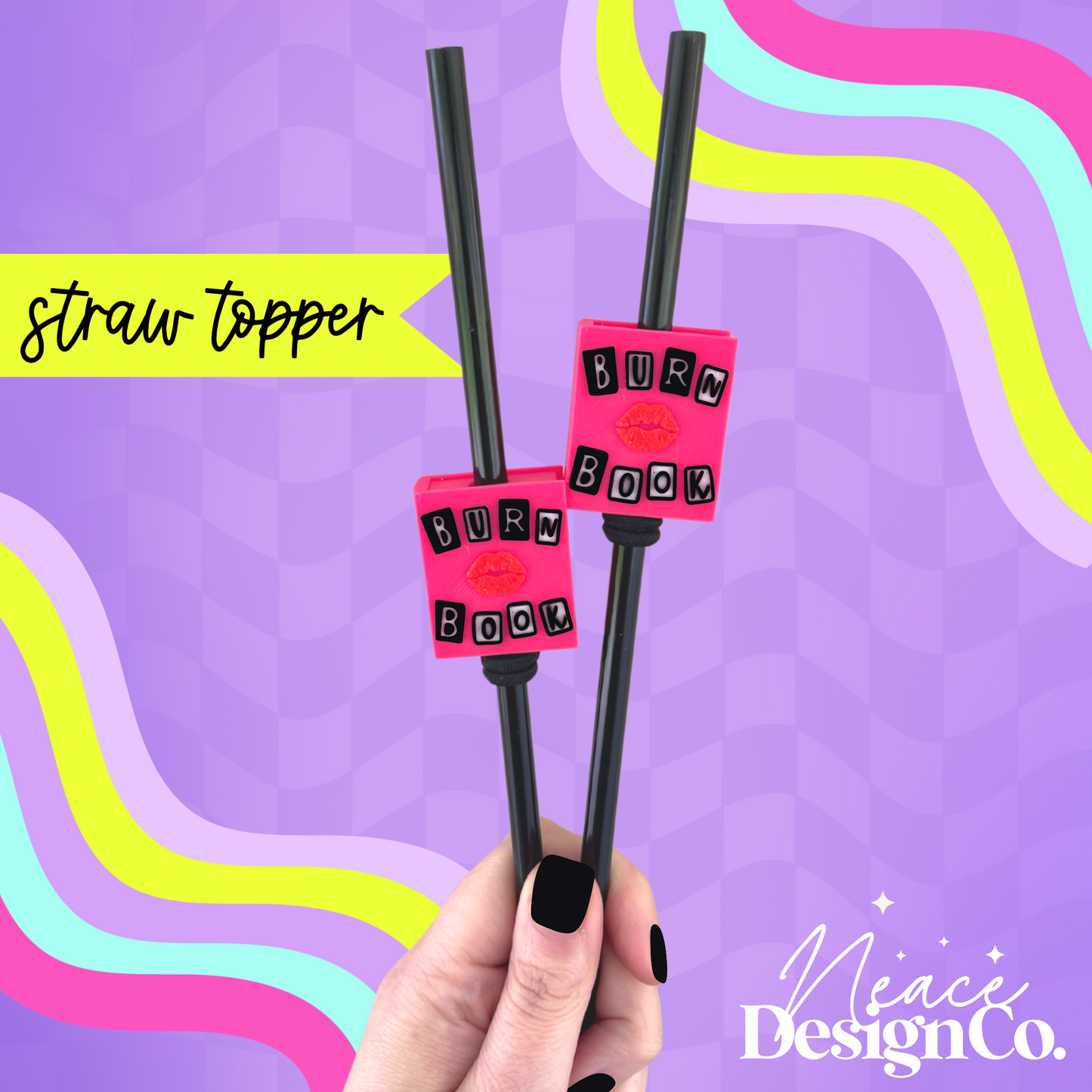 Burn Book 3D Straw Topper