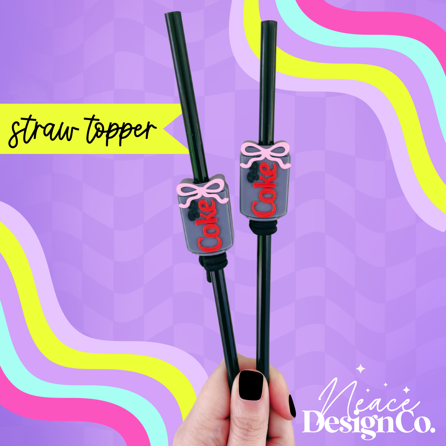 Diet Coke 3D Straw Topper