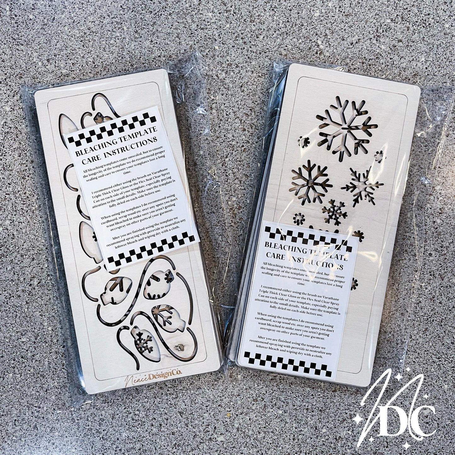 Spooky Bats Bleaching Stencil