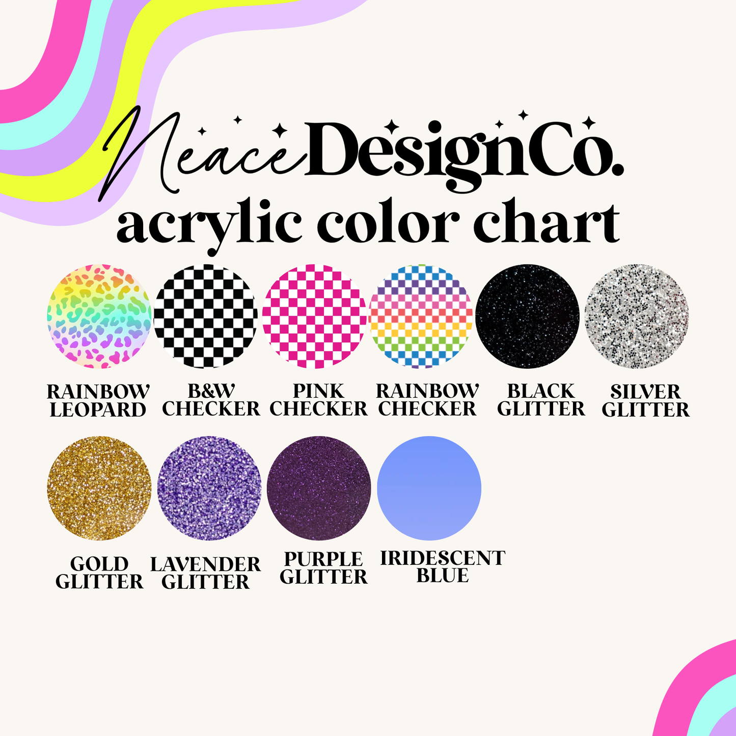 10 Inch Acrylic Physical Watermark