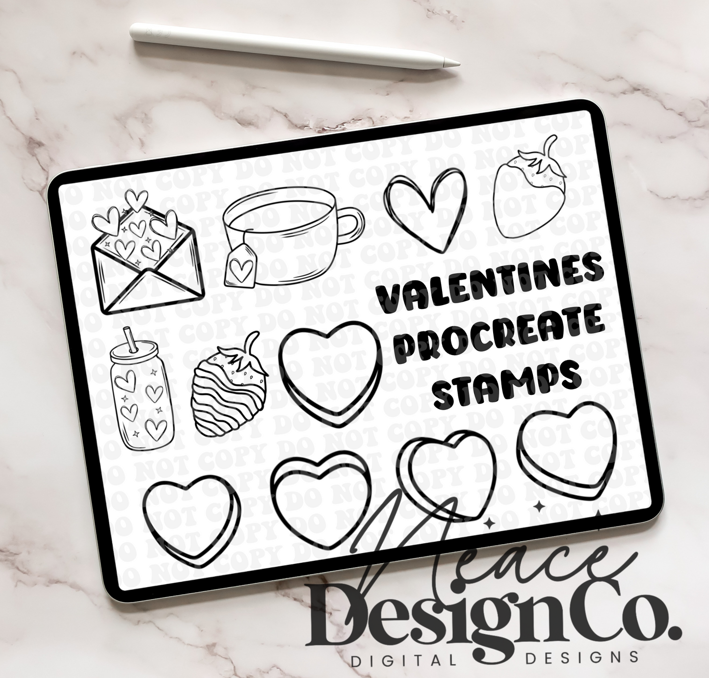 Valentines Procreate Stamps