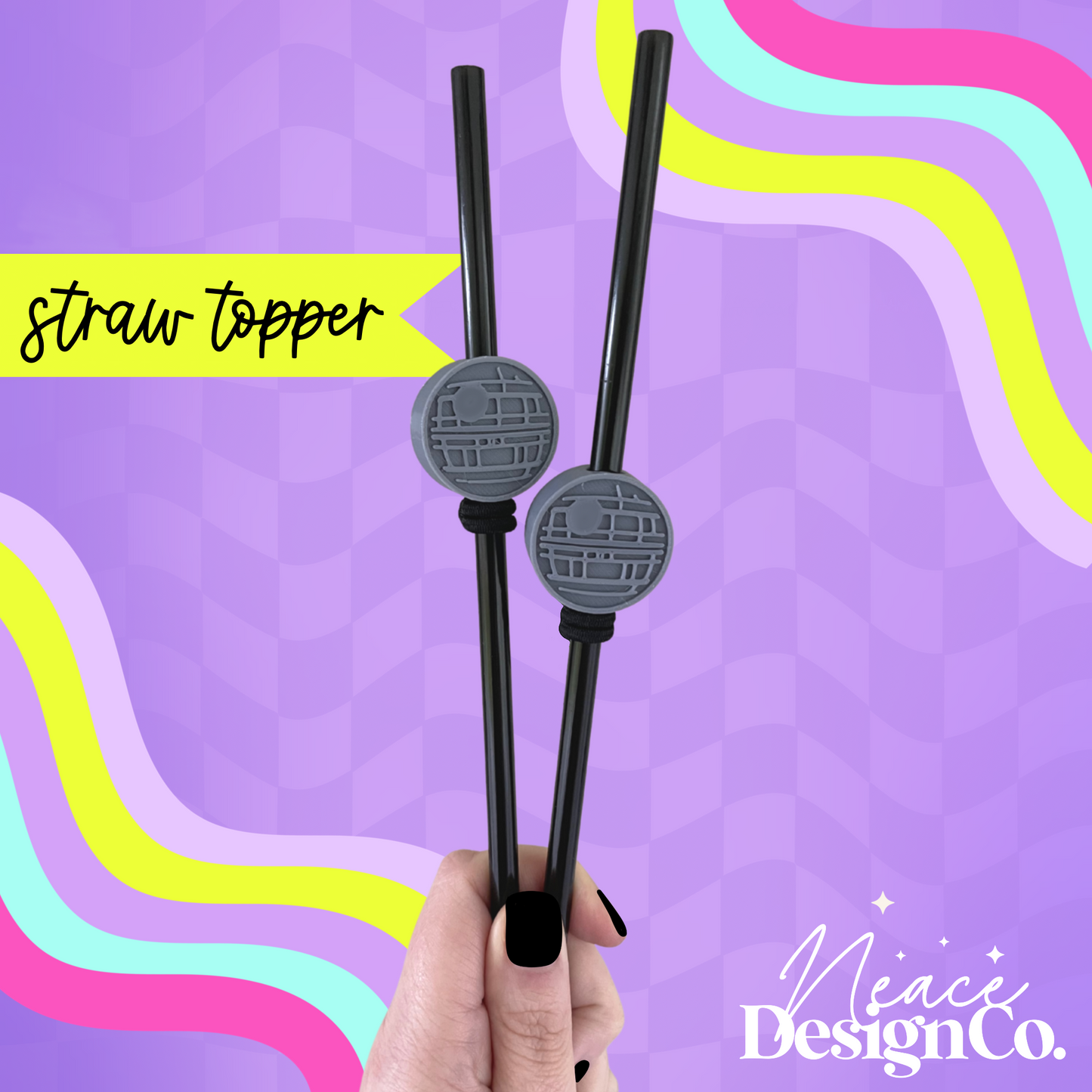 Death Star 3D Straw Topper