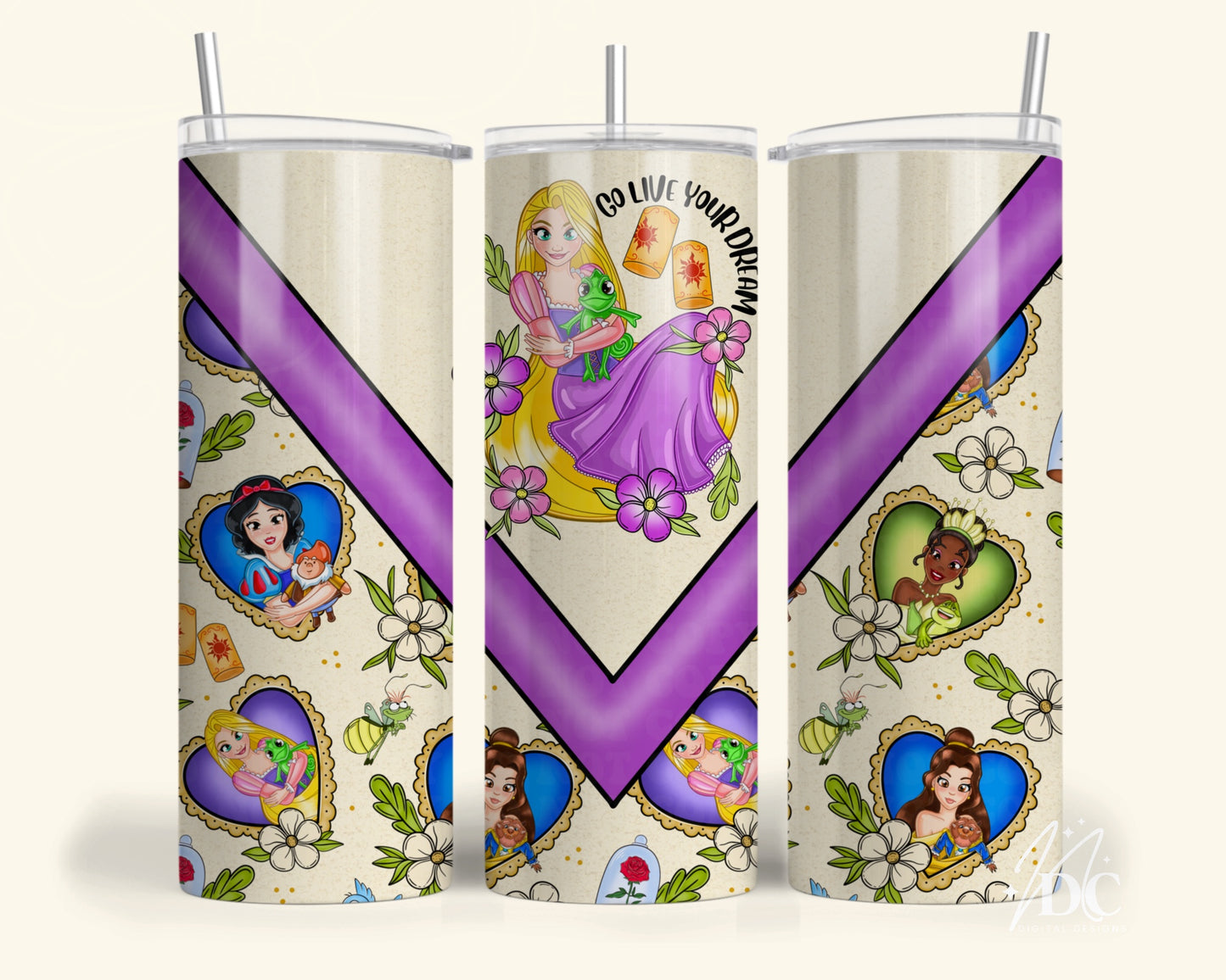 Go Live Your Dream Tumbler Digital PNG