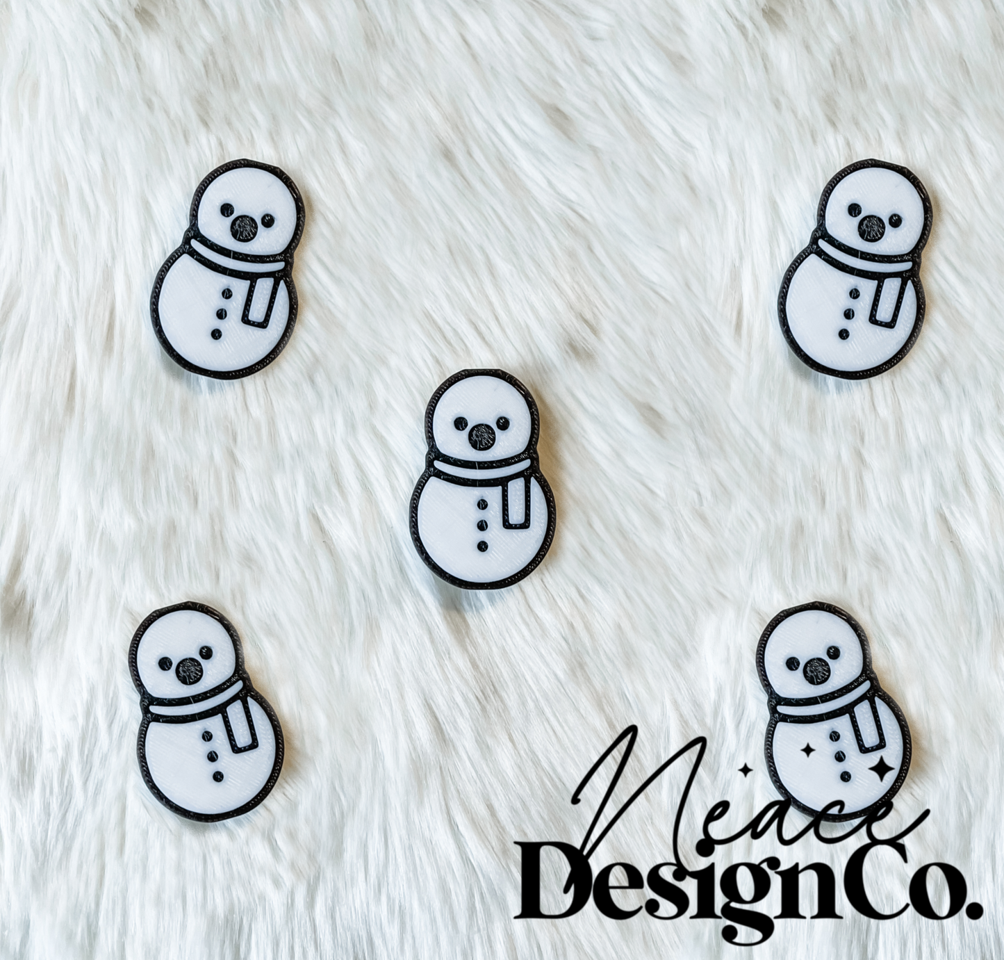 Snowman 3D Straw Topper