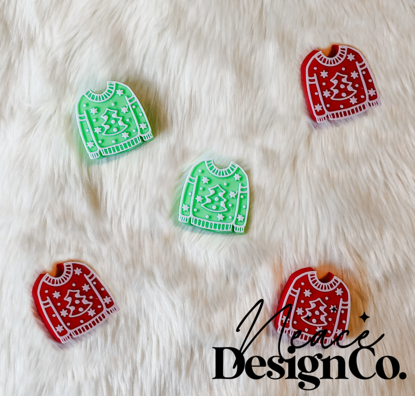 Ugly Christmas Sweater 3D Straw Topper