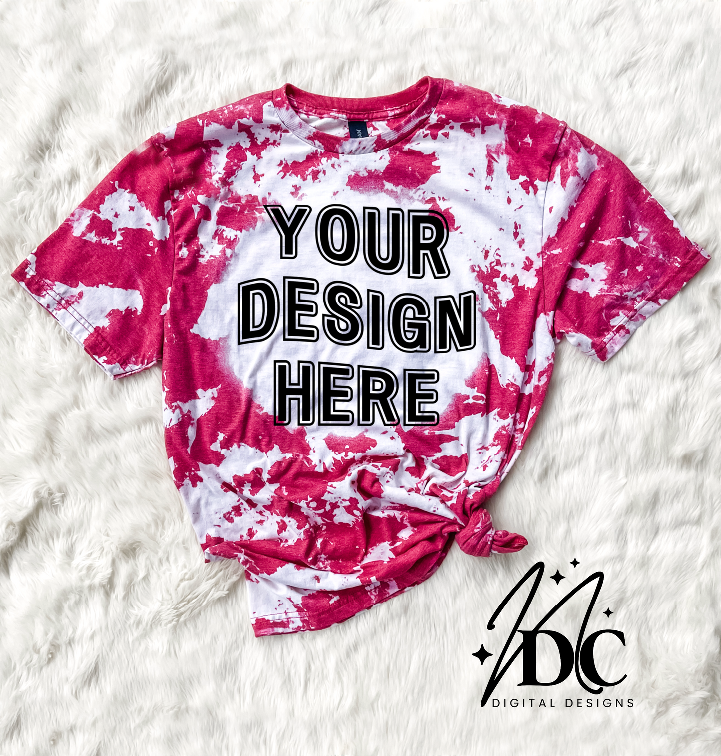 Gildan Heather Red Acid Wash Bleached Mockup Digital Download