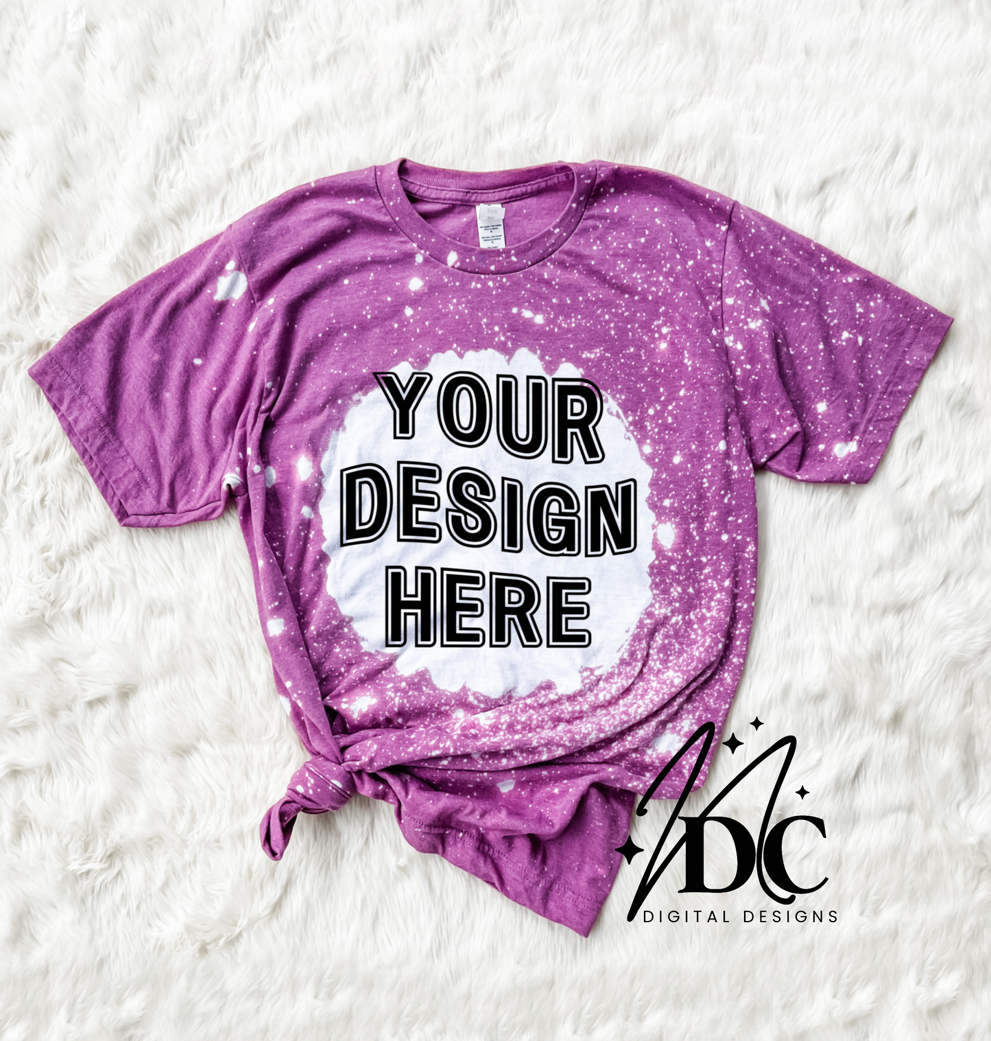 Tultex Heather Cassis Acid Wash Bleached Mockup Digital Download