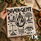 Divergent Distressed Digital PNG