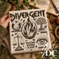 Divergent Distressed Digital PNG