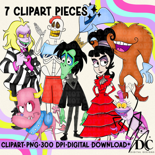 Beetlejuice Cartoon Digital Clip Art