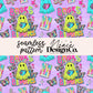 Books and Blooms Ghost Seamless Digital PNG