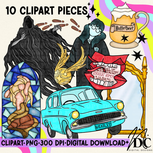Wizard Digital Clip Art
