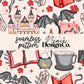 Romantasy Seamless Pattern Digital PNG