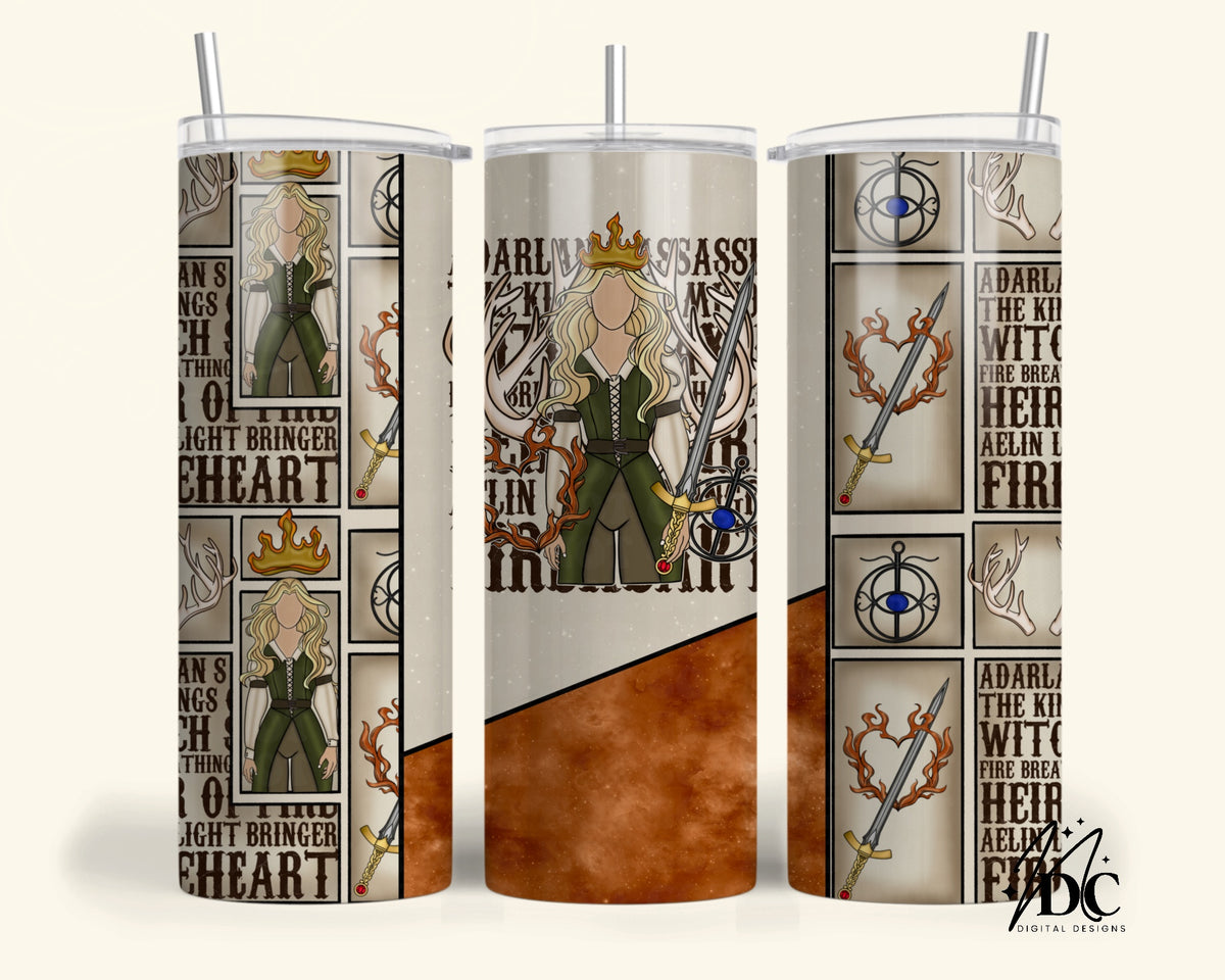 TOG Fireheart Tumbler Wrap Digital PNG