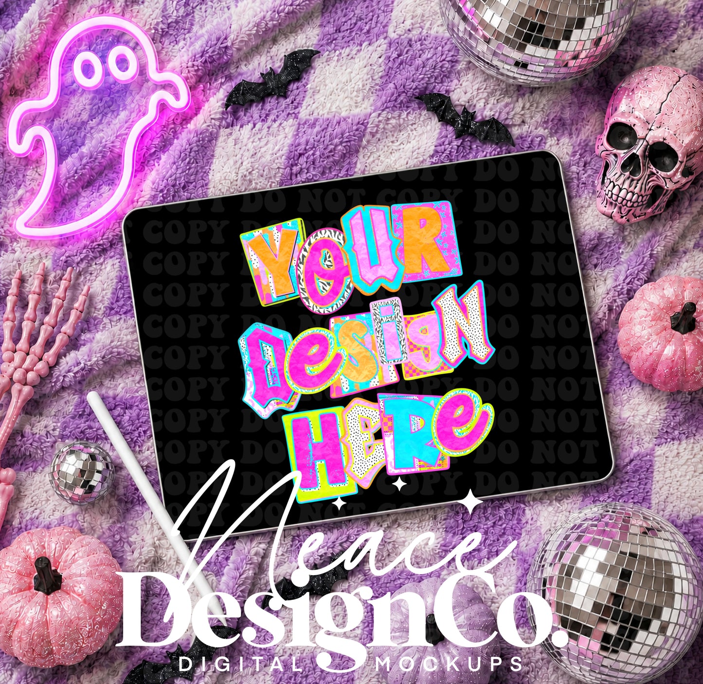 iPad Digital Mockup Pastel Spooky Digital Download