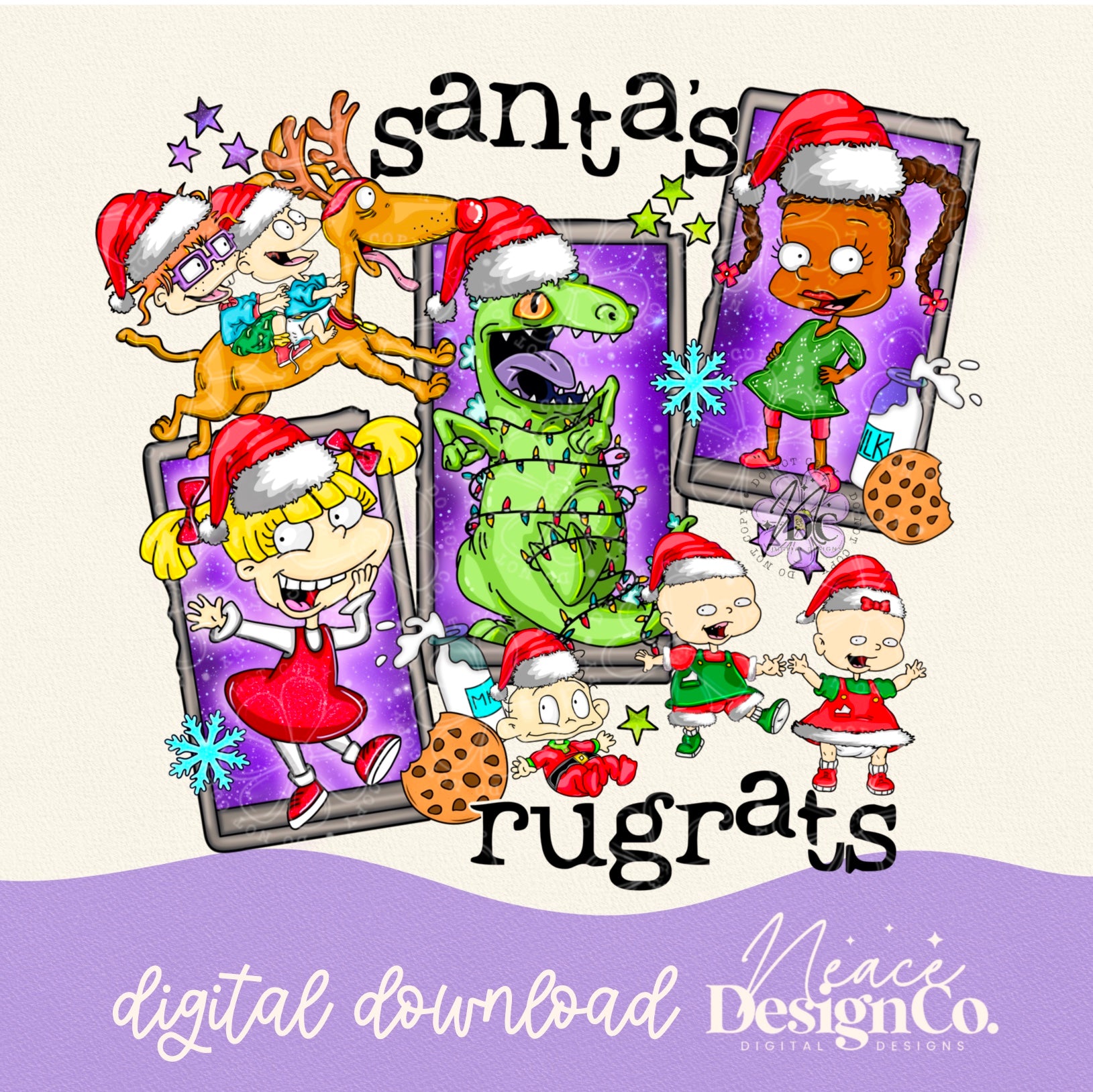 Santa s Rugrats Digital PNG Neace Design Co Digital Designs santa-s-rugrats-digital-png-neace-design-co-digital-designs