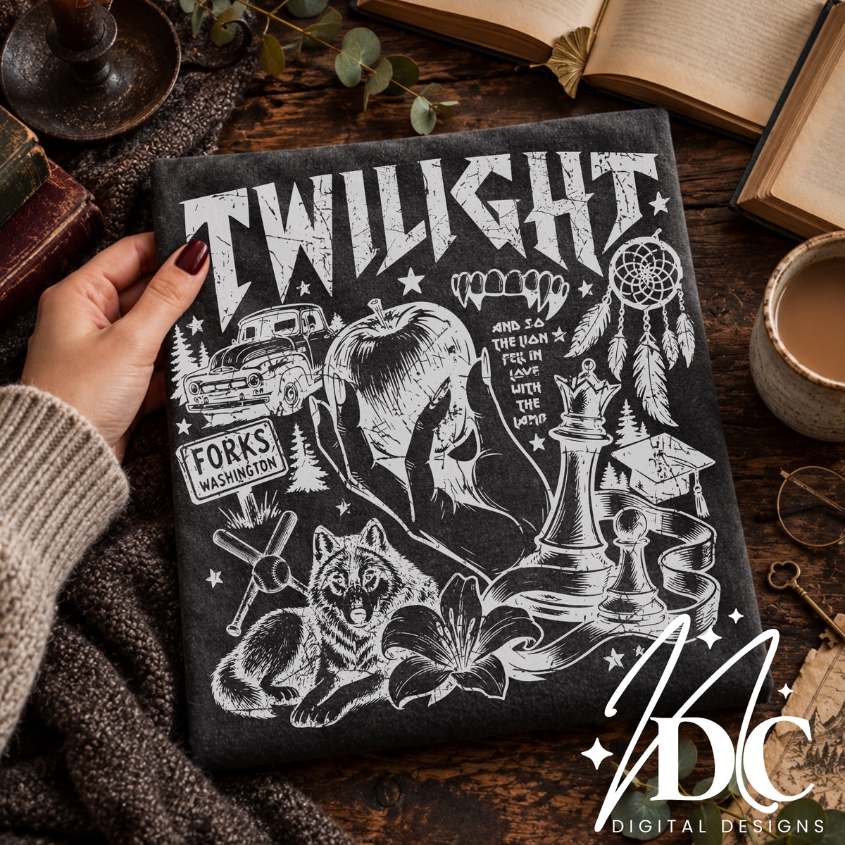 Twilight Distressed Digital PNG