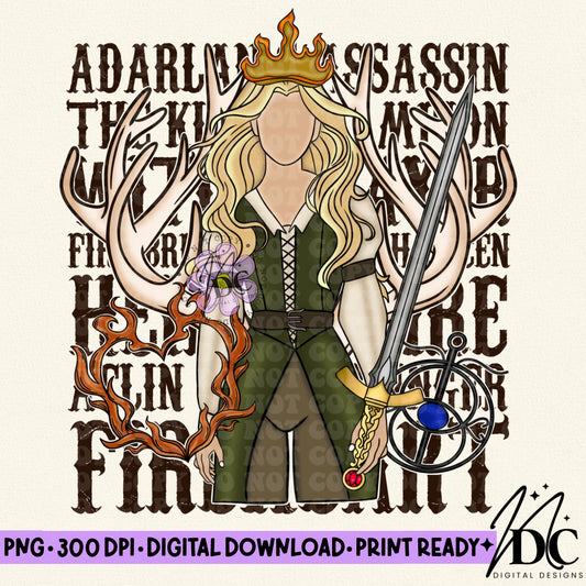 TOG Aelin Fireheart Digital PNG