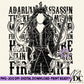 TOG Aelin Fireheart Distressed Digital PNG