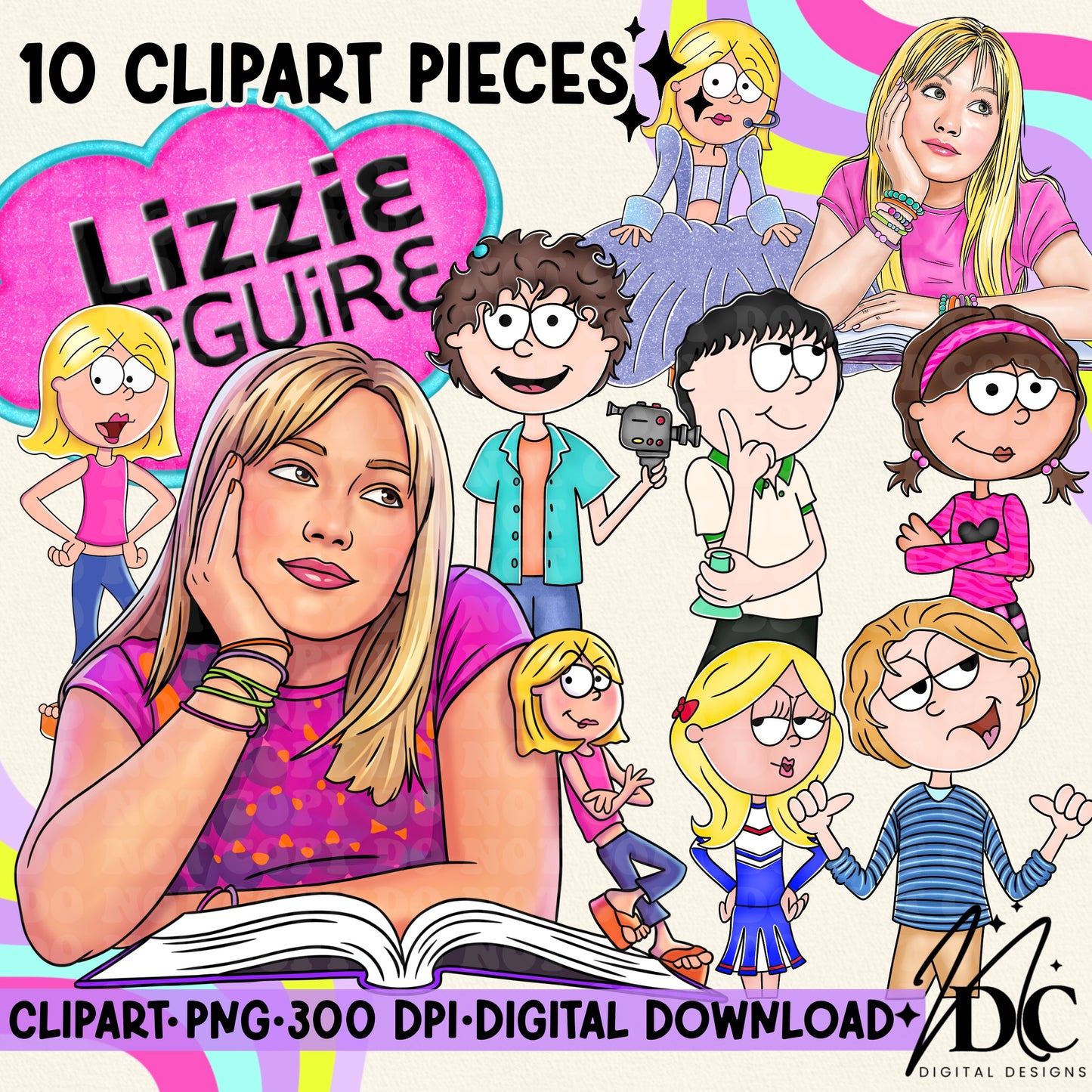 Lizzie Digital Clip Art