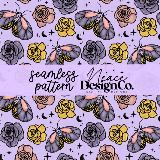 Blame the Moon Seamless Digital PNG