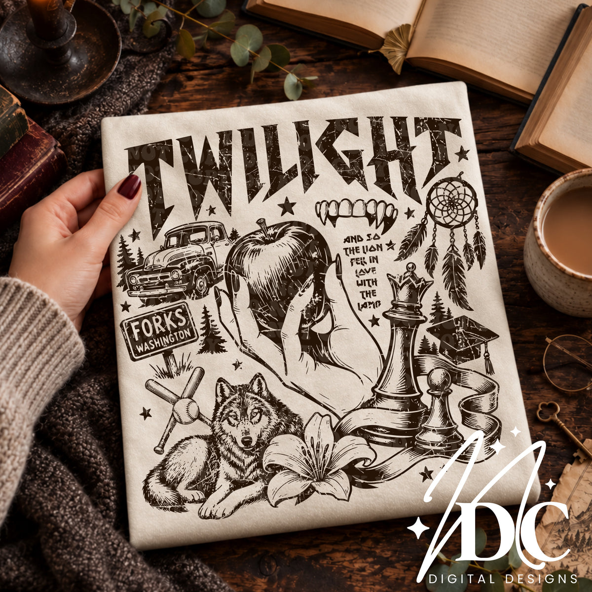 Twilight Distressed Digital PNG