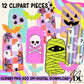 Spooky Popsicle Digital Clip Art