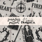 TOG Fireheart Grey Seamless Pattern Digital PNG