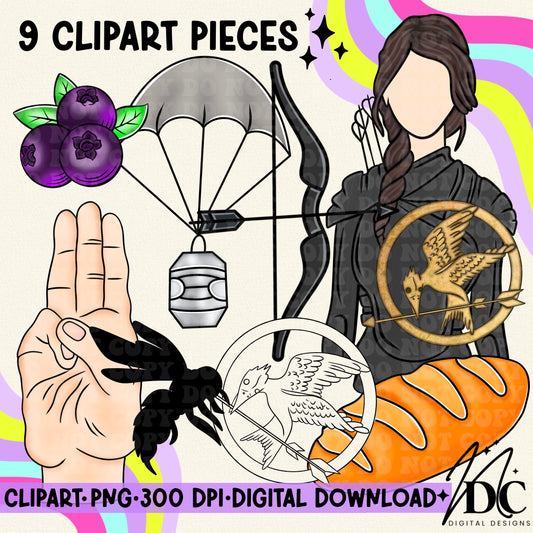Hunger Games Digital Clip Art