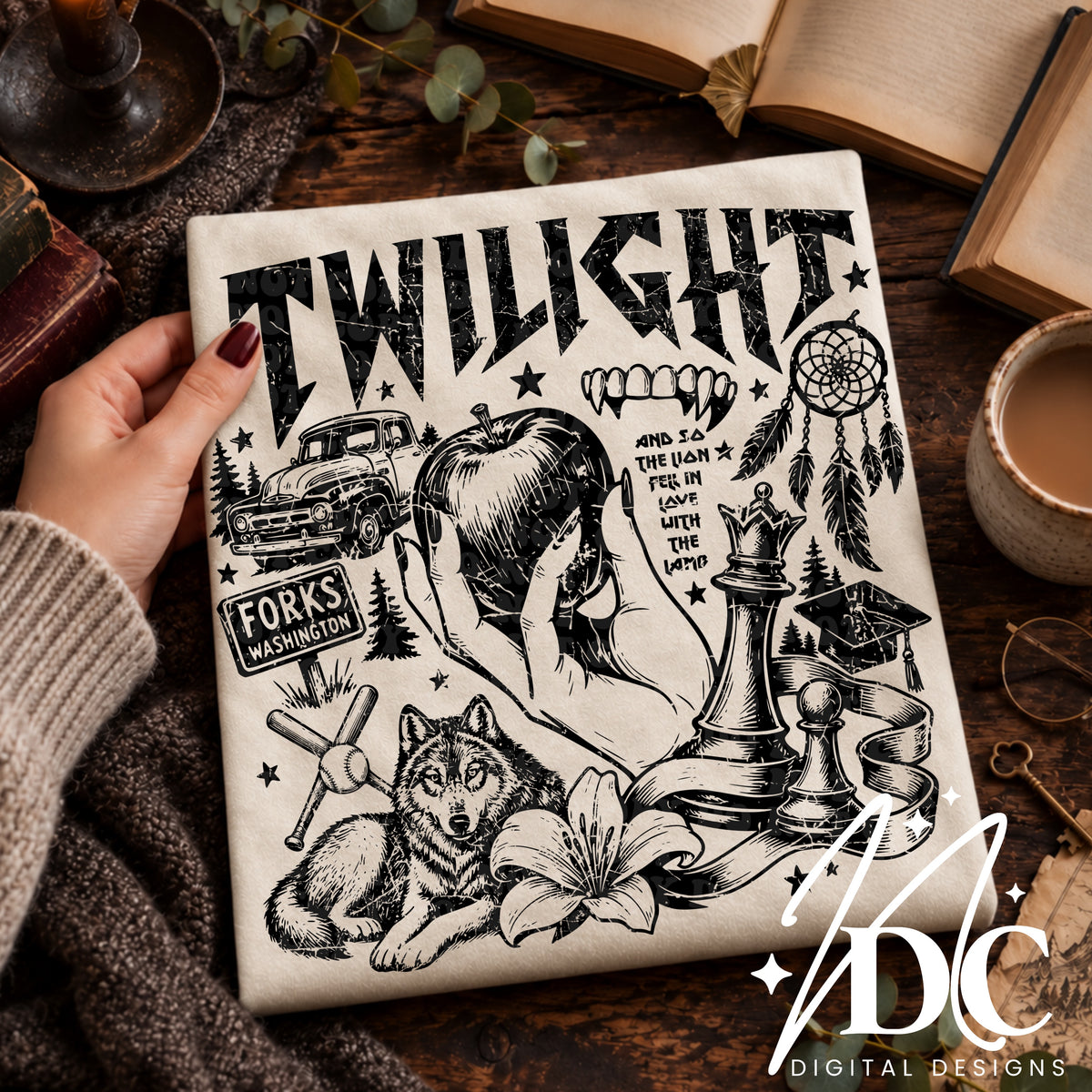 Twilight Distressed Digital PNG