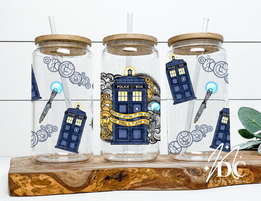 Doctor Who 16 oz Glass Wrap Digital PNG