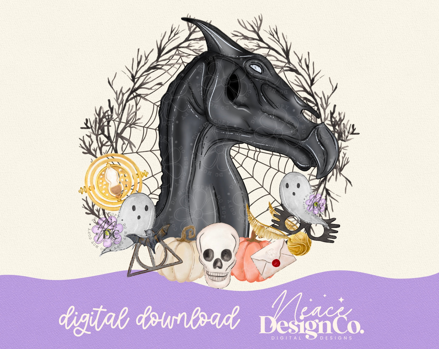 Thestral Fall Digital PNG