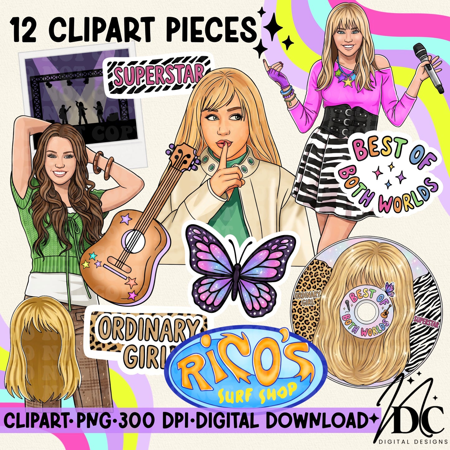 Hannah M Digital Clip Art