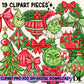 Green Guy Christmas Digital Clip Art