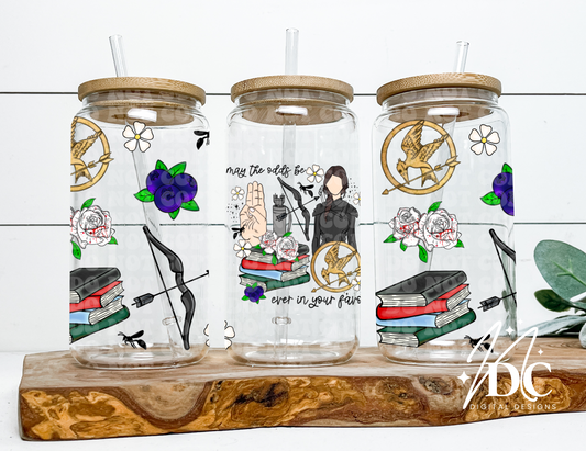 May the Odds be Ever in Your Favor 16 oz Glass Wrap Digital PNG