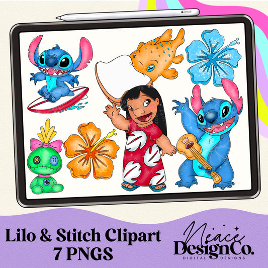 Lilo & Stitch Digital Clip Art