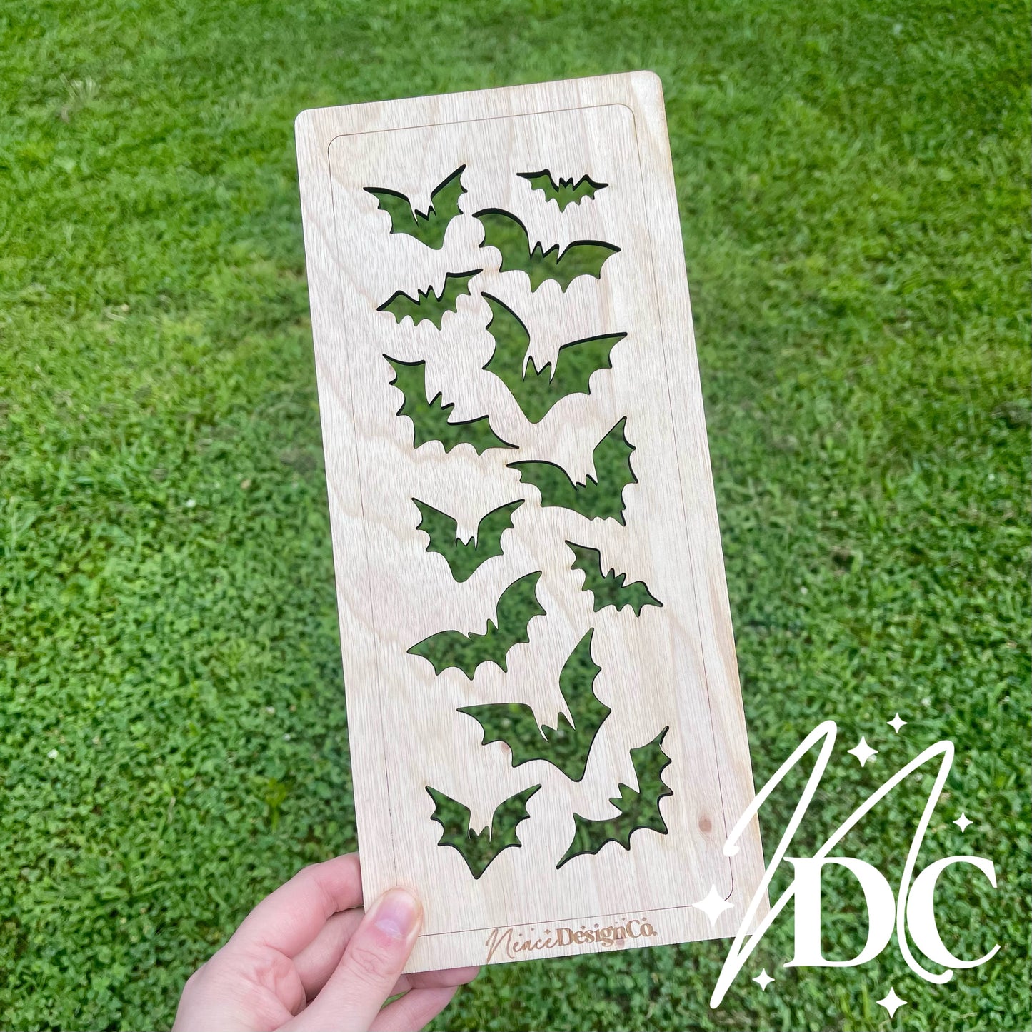 Spooky Bats Bleaching Stencil