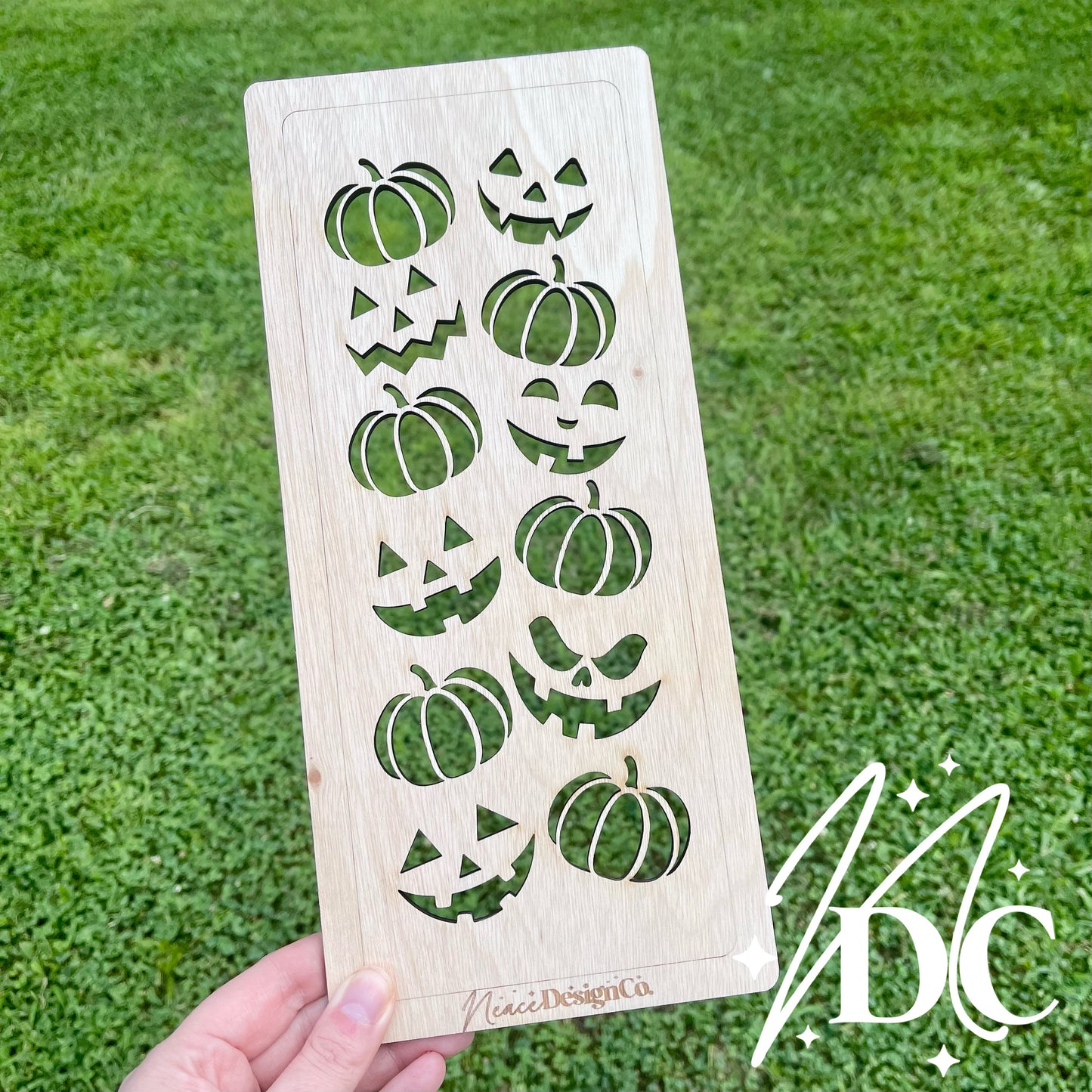 Jack O’ Lantern Pumpkin Bleaching Stencil