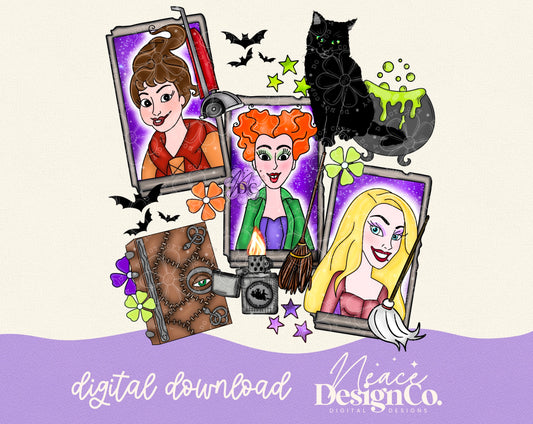 Sanderson Sisters Tarot Digital PNG
