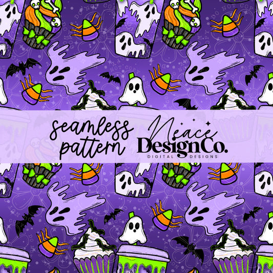 Freshly Bood Coffee Seamless Digital PNG