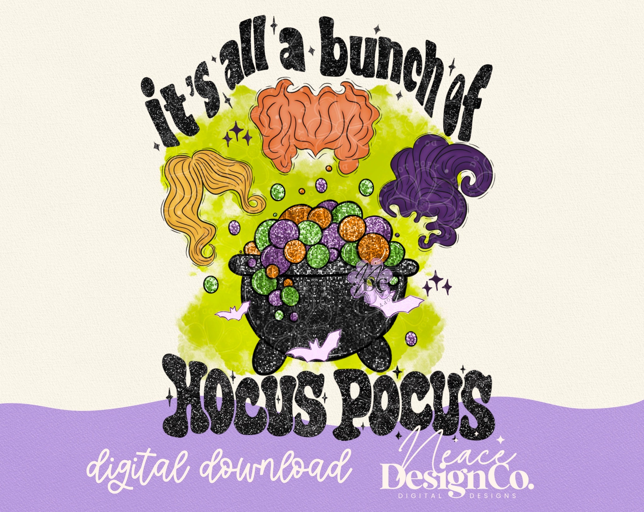 Dsign Pocus Bunch of Hocus Pocus Digital PNG – Neace Design Co. Digital Designs
