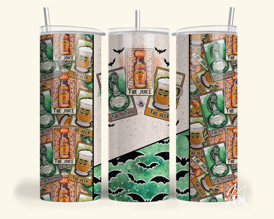 Magical Drinks Tarot Tumbler Digital PNG