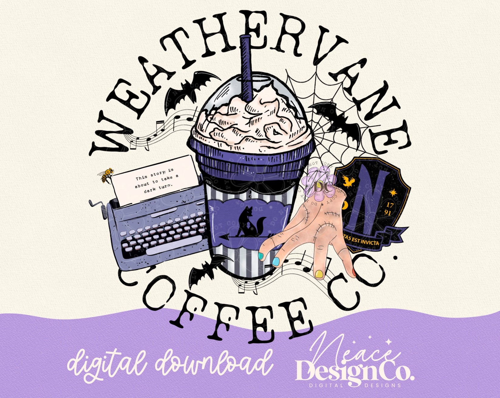 Wednesday Weathervane Coffee Co. Digital PNG Neace Design Co. Digital