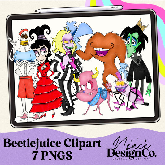 Beetlejuice Cartoon Digital Clip Art