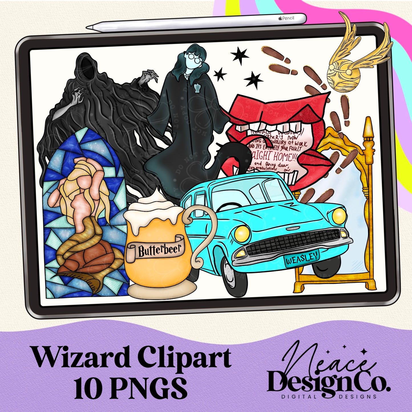 Wizard Digital Clip Art