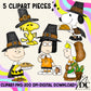Peanuts Thanksgiving Digital Clip Art