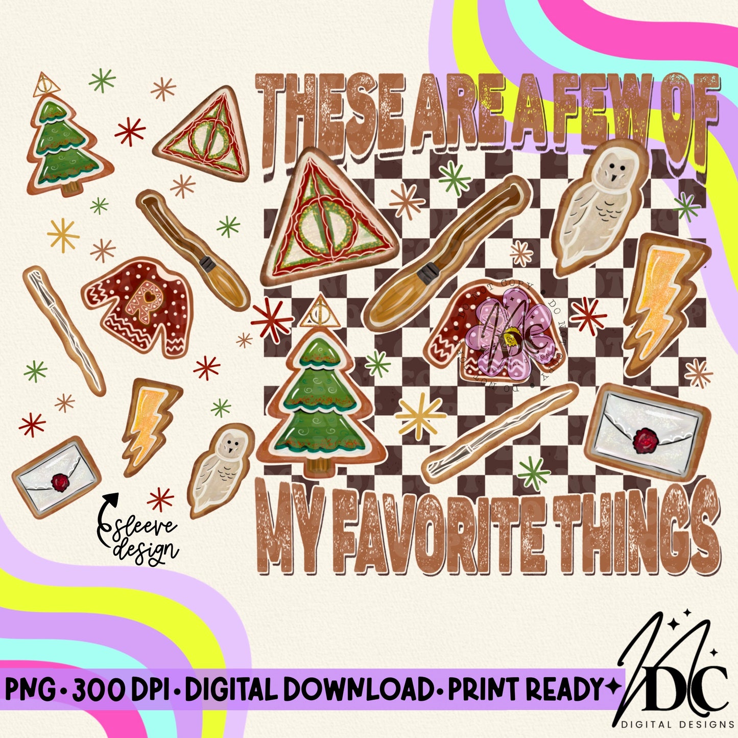 HP Favorite Things w/Sleeve Design Digital PNG