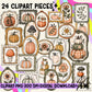 Vintage Fall Frames Digital Clip Art