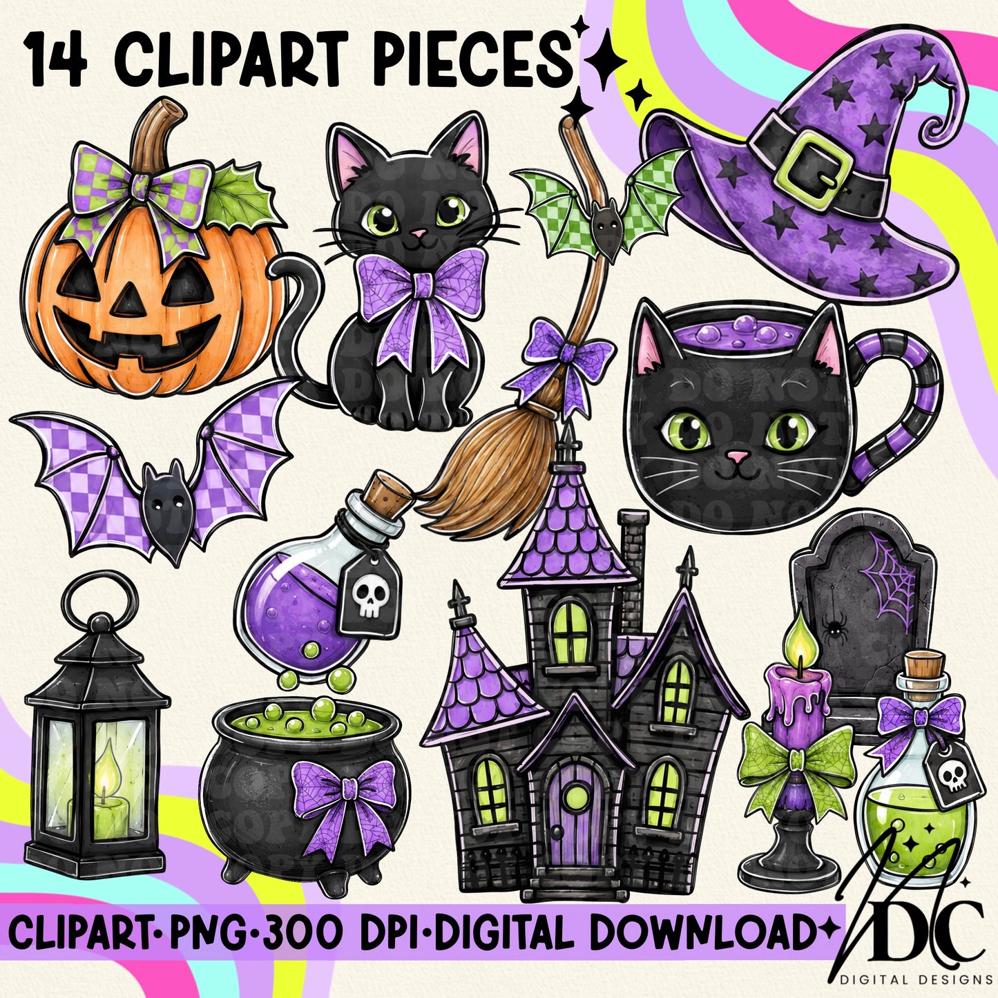 Cute Halloween Digital Clip Art